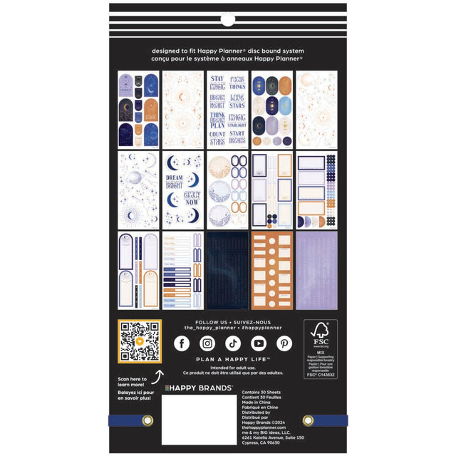 Happy Planner Starcrossed Classic Sticker Book - Value Pack