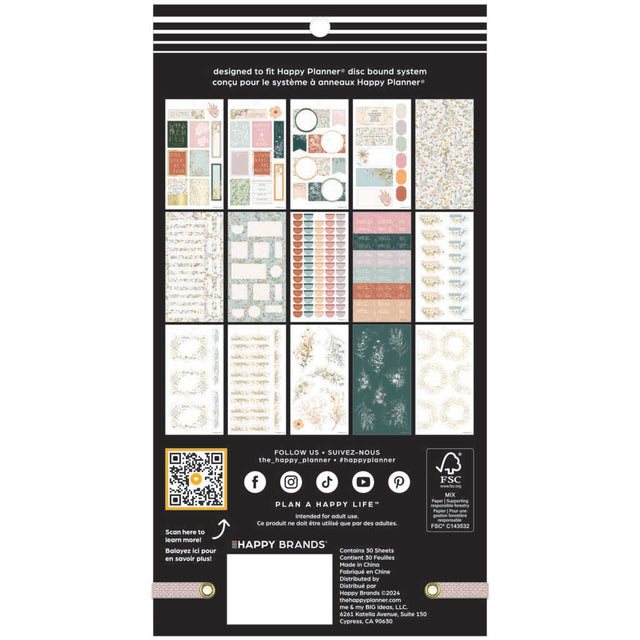Happy Planner Spring Fields Classic Sticker Book - Value Pack