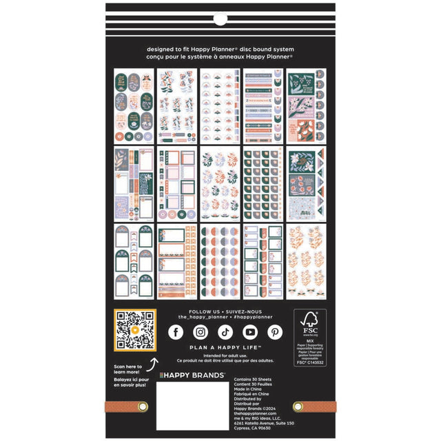 Happy Planner Petals & Plans Classic Sticker Book - Value Pack
