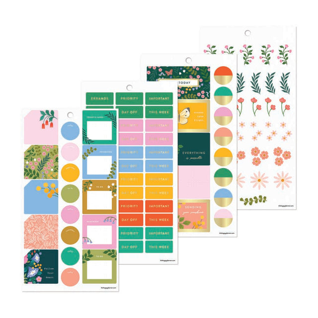 Happy Planner Midnight Meadow Classic Sticker Book - Value Pack