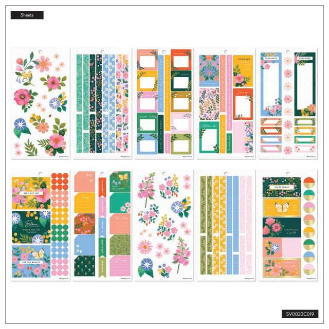 Happy Planner Midnight Meadow Classic Sticker Book - Value Pack