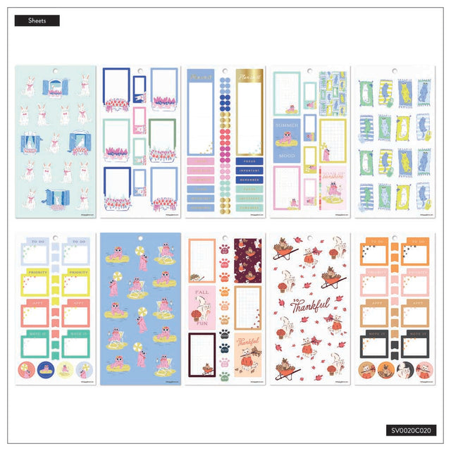 Happy Planner Purrfect Year Classic Sticker Book - Value Pack