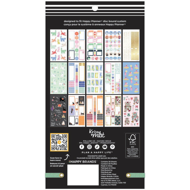 Happy Planner Purrfect Year Classic Sticker Book - Value Pack