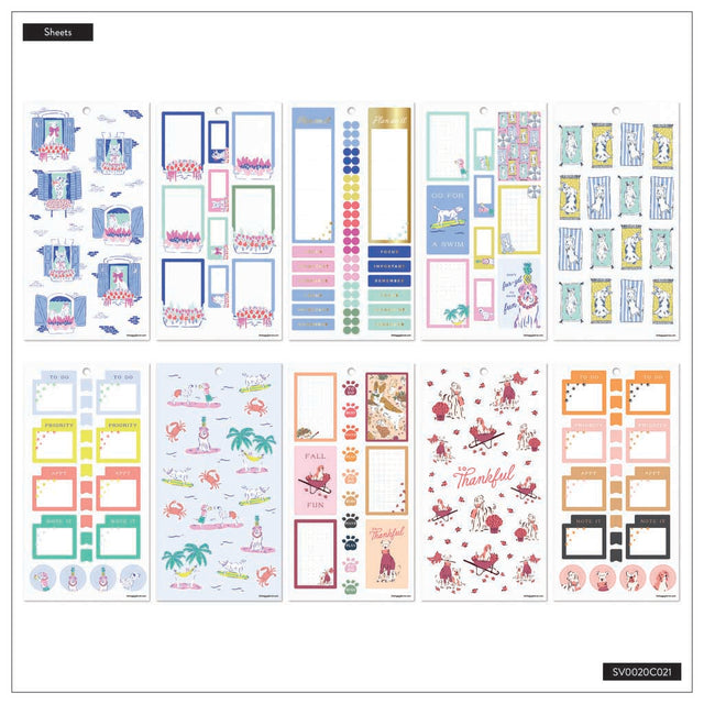 Happy Planner PawsItive Year Classic Sticker Book - Value Pack
