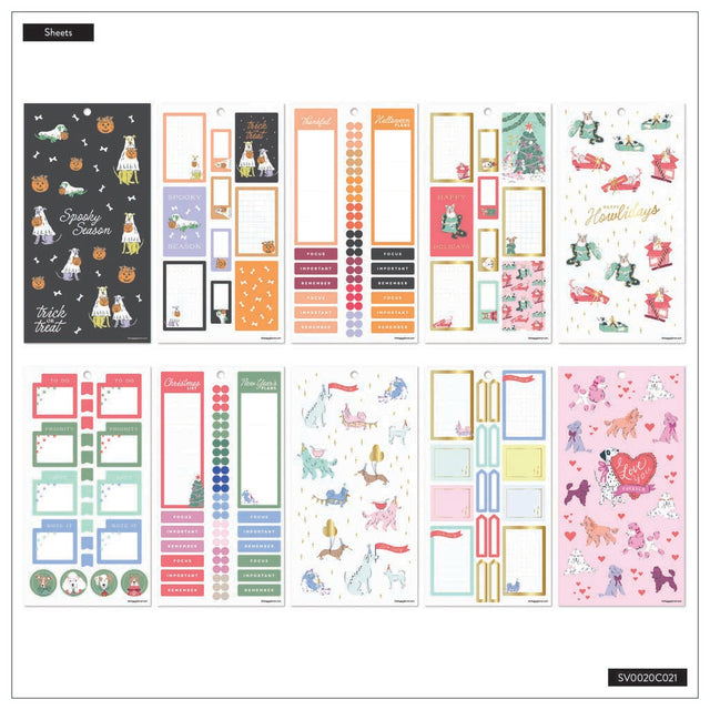 Happy Planner PawsItive Year Classic Sticker Book - Value Pack