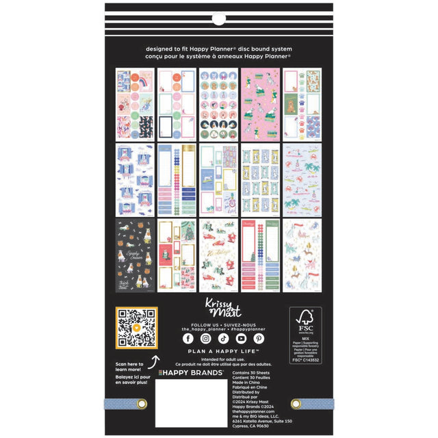 Happy Planner PawsItive Year Classic Sticker Book - Value Pack