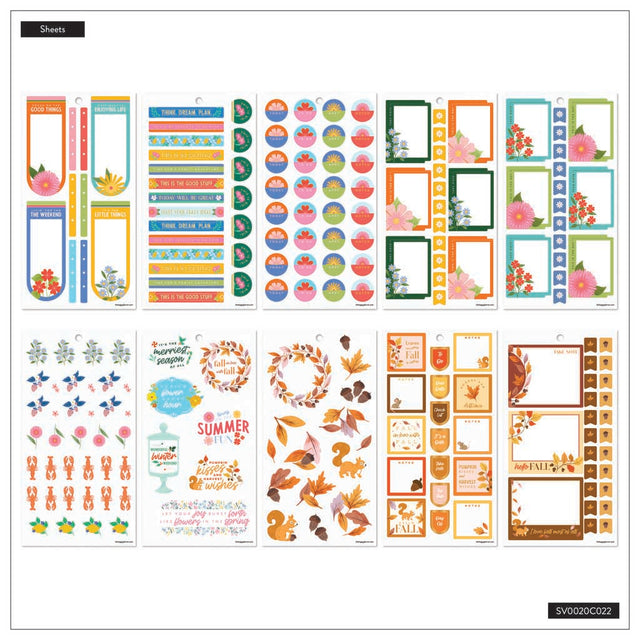 Happy Planner Whimsical Seasons Classic Sticker Book - Value Pack