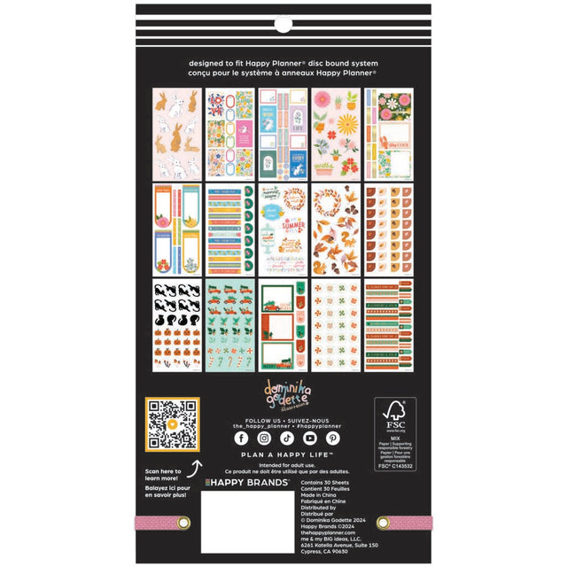 Happy Planner Whimsical Seasons Classic Sticker Book - Value Pack