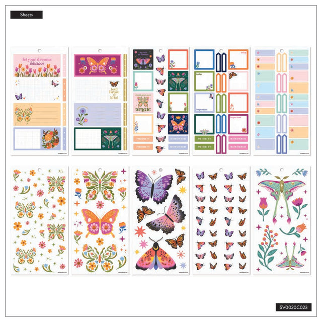 Happy Planner Mystic Blooms Classic Sticker Book - Value Pack