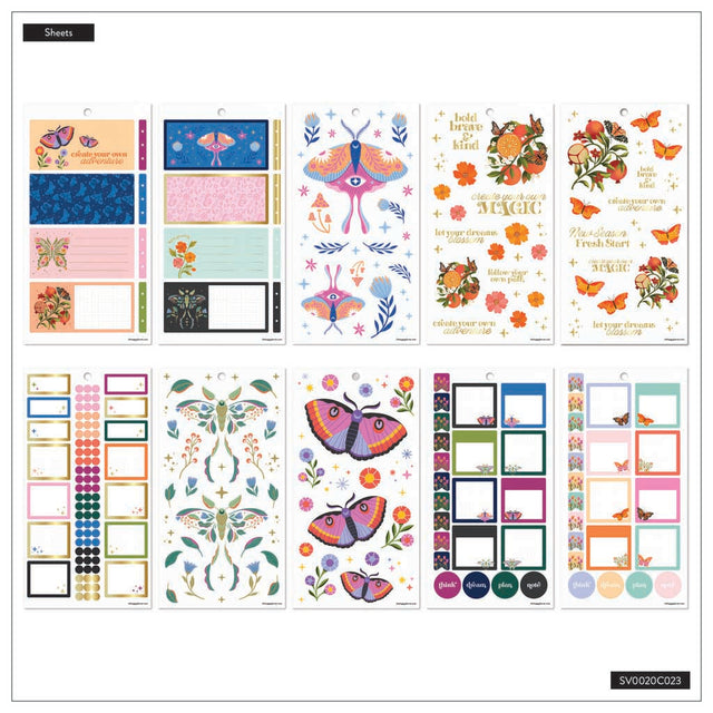 Happy Planner Mystic Blooms Classic Sticker Book - Value Pack