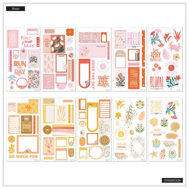 Happy Planner Color Coordinate Classic Sticker Book - Value Pack