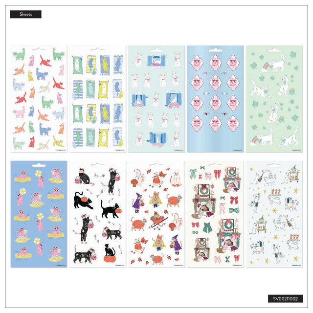 Happy Planner Purrfect Year Sticker Sheets