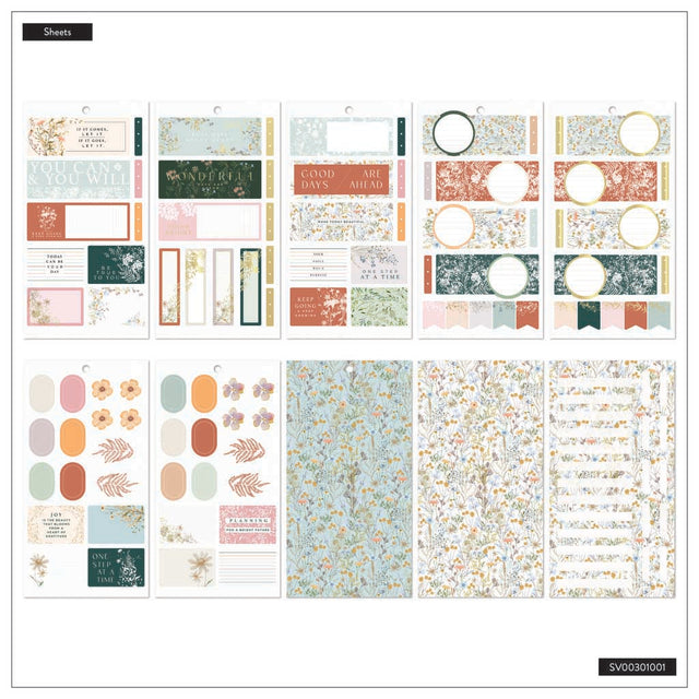 Happy Planner Spring Fields Mini Sticker Book - Value Pack