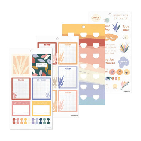 Happy Planner Serene Shapes Mini Sticker Book - Value Pack