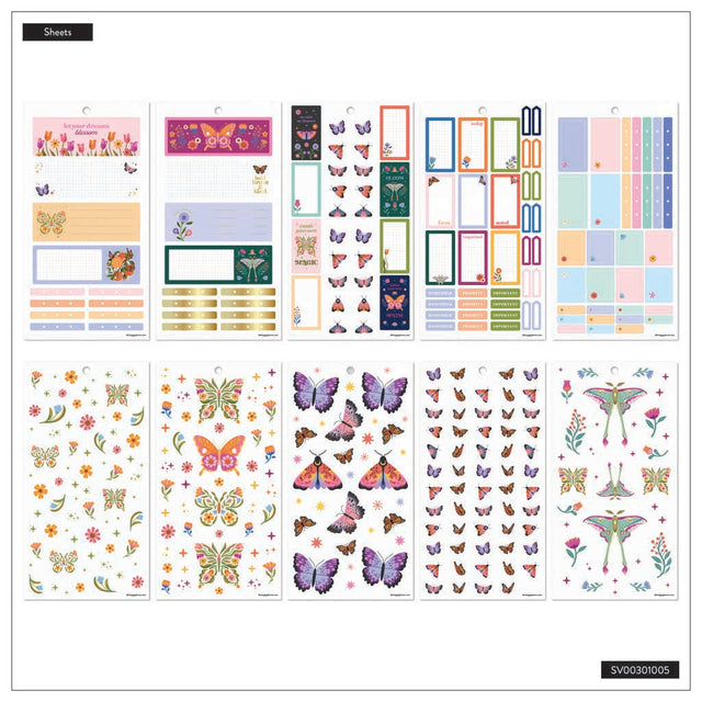 Happy Planner Mystic Blooms Mini Sticker Book - Value Pack