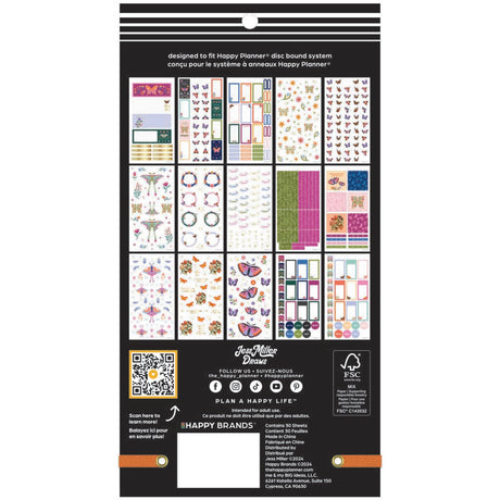Happy Planner Mystic Blooms Mini Sticker Book - Value Pack