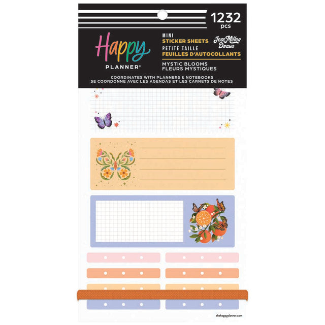 Happy Planner Mystic Blooms Mini Sticker Book - Value Pack