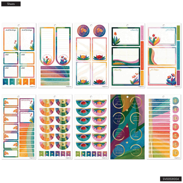 Happy Planner Floral Energy Big Sticker Book