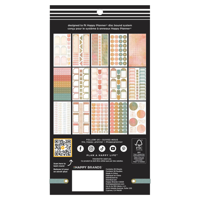 Happy Planner Textured Budget Classic Sticker Book