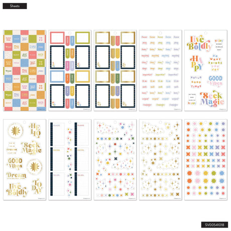 Happy Planner Pop Splash Classic Sticker Book