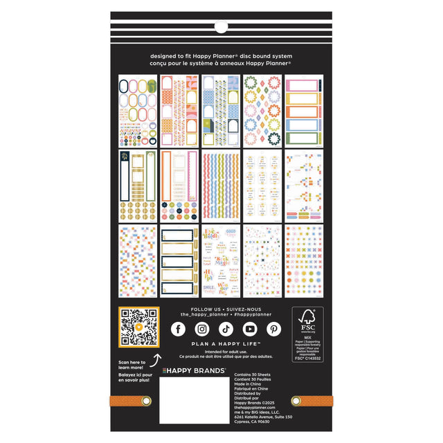 Happy Planner Pop Splash Mini Sticker Book
