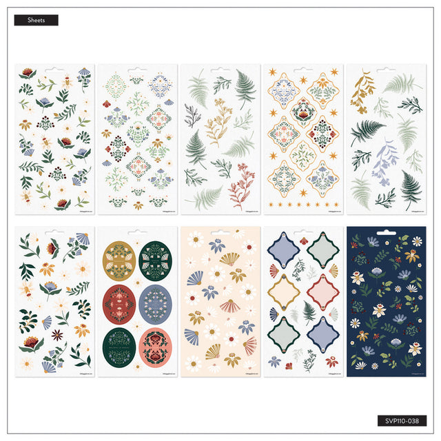 Happy Planner Forest Flowers Sticker Sheets