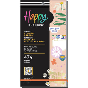 Happy Planner Fun Fleurs Classic Sticker Book Value Pack