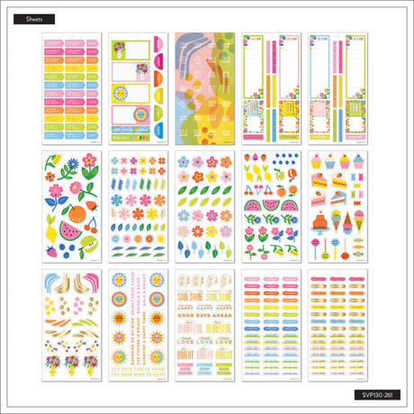 Happy Planner Sunny Risograph Classic Sticker Book Value Pack