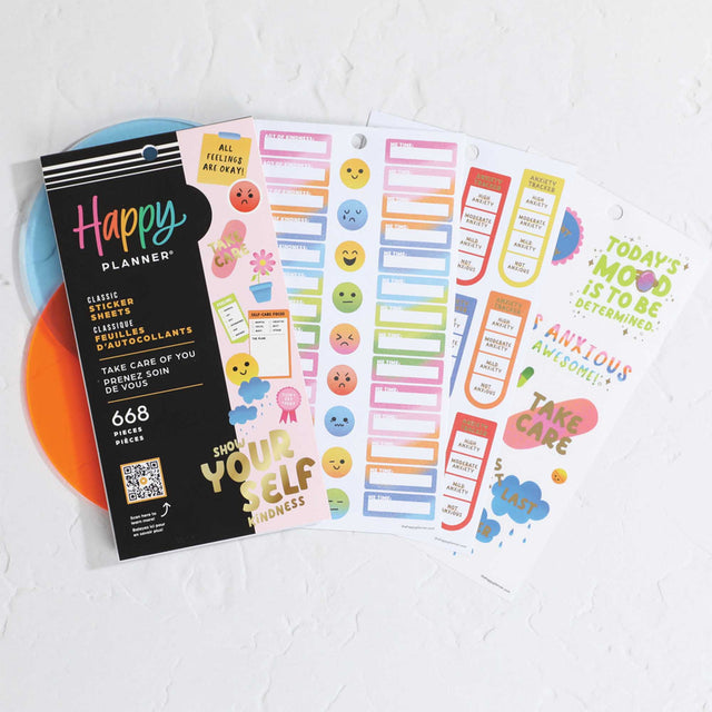 Happy Planner Take Care of You Classic Sticker Book Value Pack