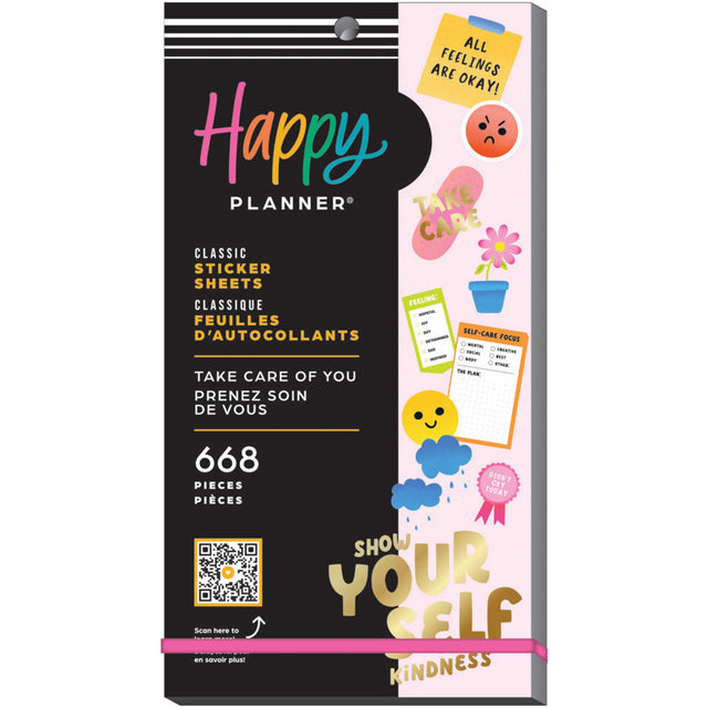 Happy Planner Take Care of You Classic Sticker Book Value Pack