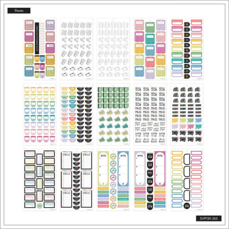 Happy Planner Bright Budget Classic Sticker Book Value Pack