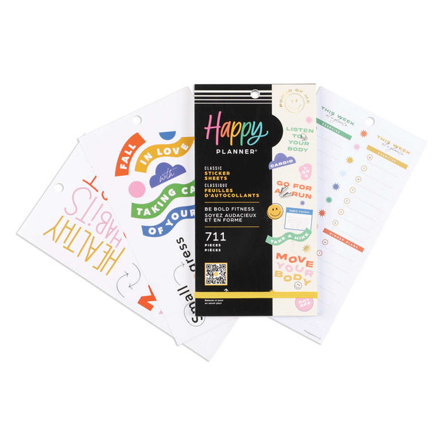 Happy Planner Be Bold Fitness Classic Sticker Book Value Pack