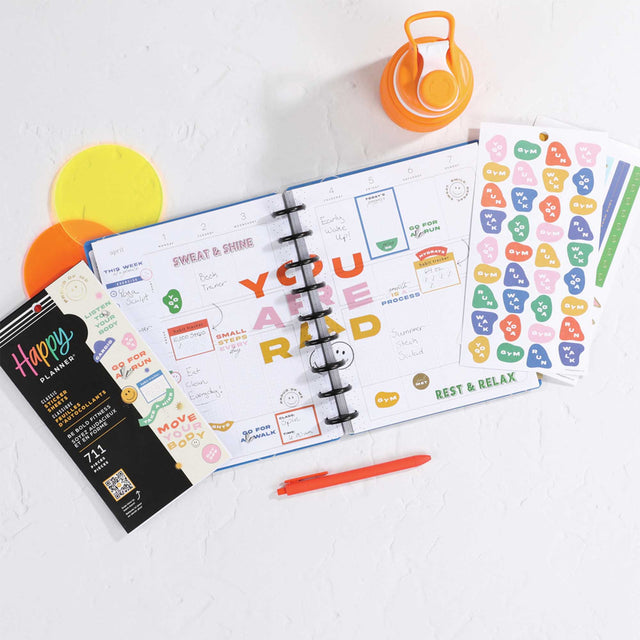 Happy Planner Be Bold Fitness Classic Sticker Book Value Pack