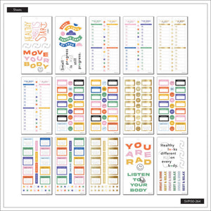 Happy Planner Be Bold Fitness Classic Sticker Book Value Pack