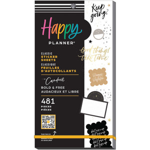 Happy Planner Bold & Free Classic Sticker Book Value Pack