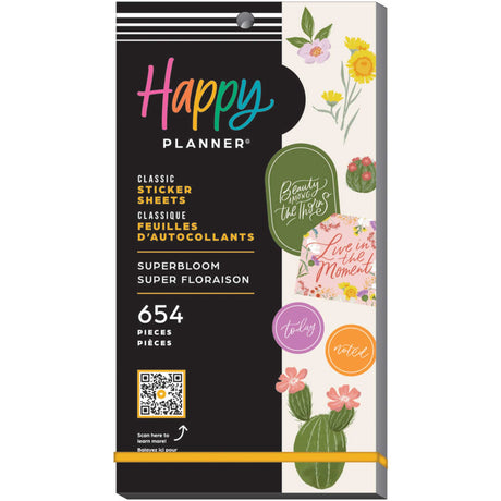 Happy Planner Super Bloom Classic Sticker Book Value Pack
