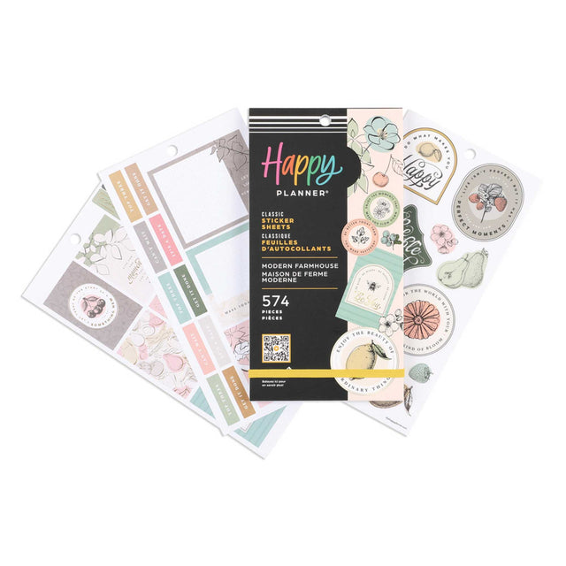 Happy Planner Modern Farmhouse Classic Sticker Book Value Pack