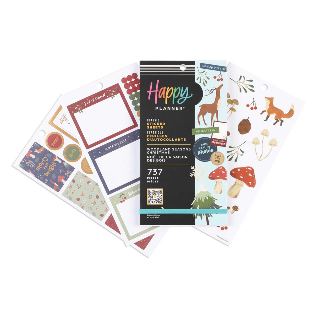 Happy Planner Woodland Seasons Christmas Classic Sticker Book Value Pack