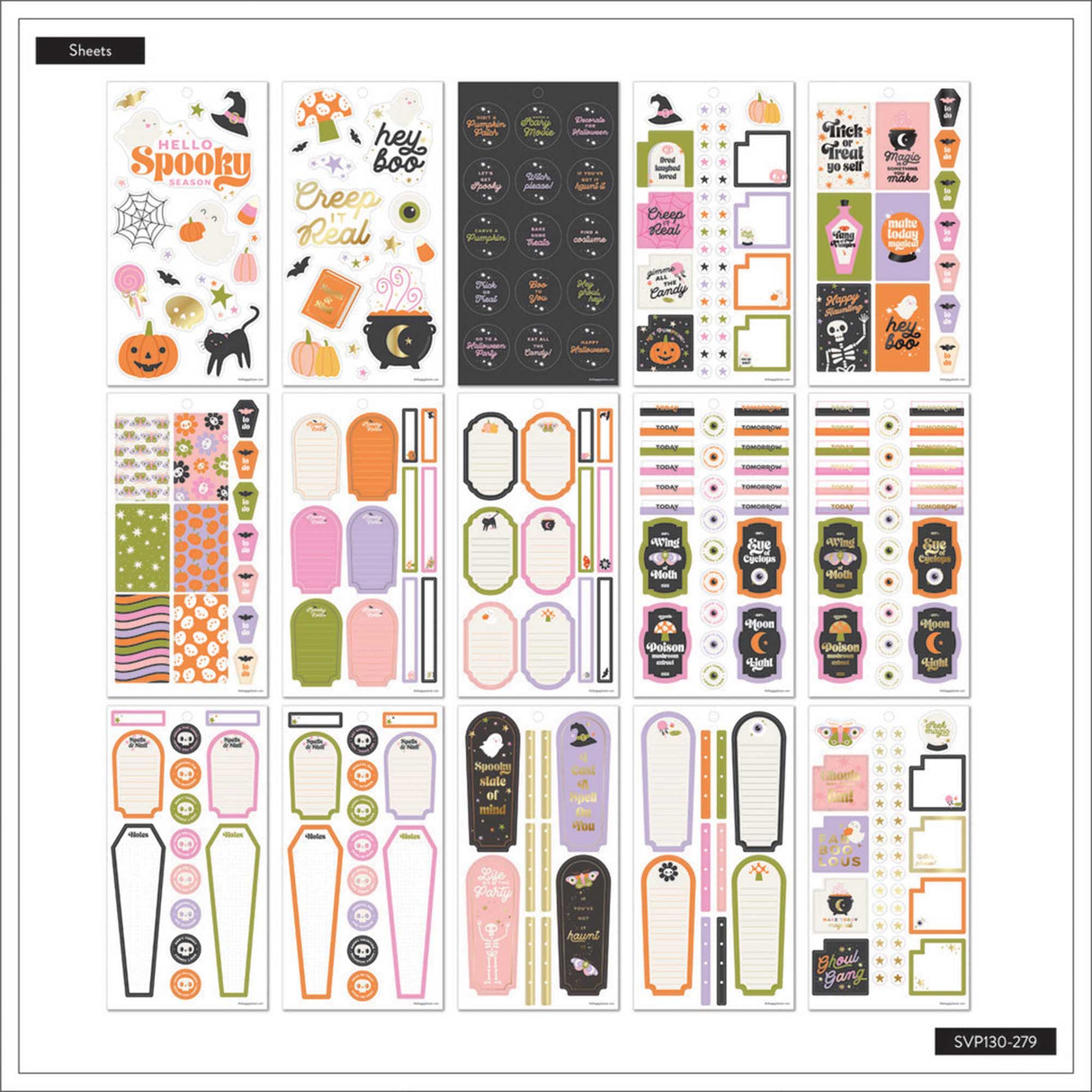 Happy Planner Halloween Classic Sticker Book Value Pack
