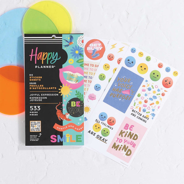 Happy Planner Joyful Expression Classic Sticker Book Value Pack