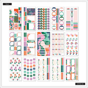 Happy Planner Abstract Florals Classic Sticker Book