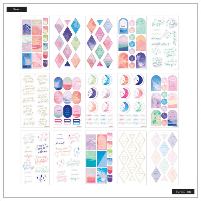 Happy Planner Opal Mountain Classic Sticker Book