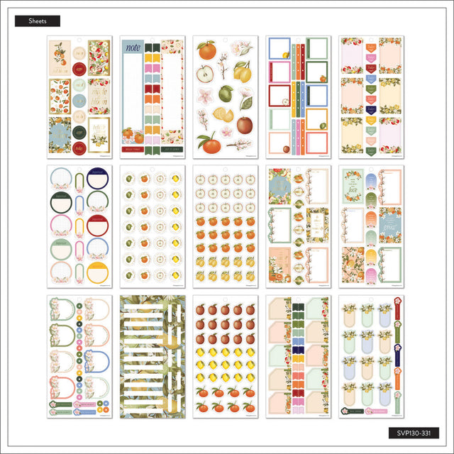 Happy Planner Fruit Flora Classic Sticker Book