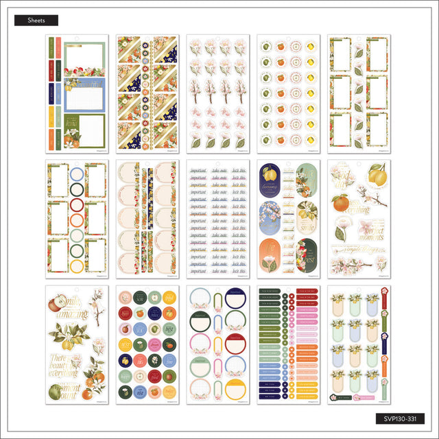 Happy Planner Fruit Flora Classic Sticker Book