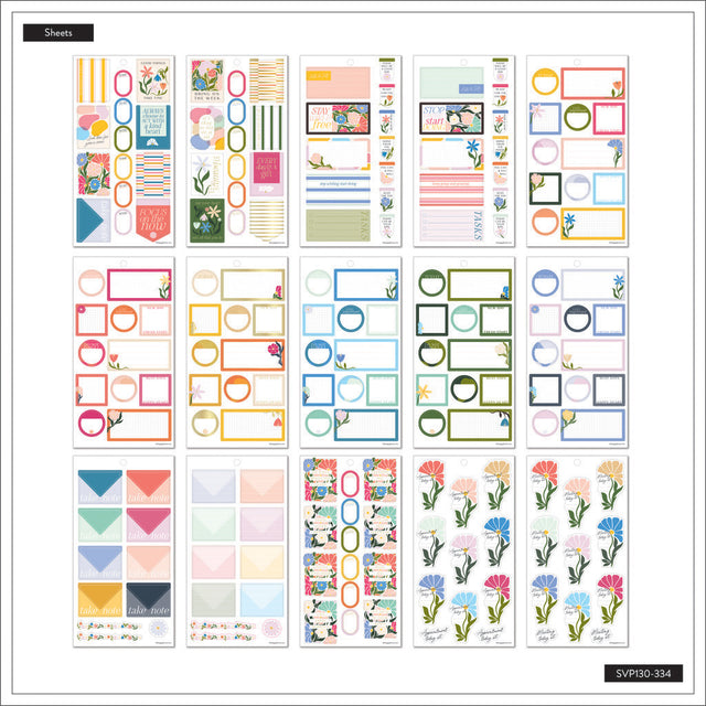 Happy Planner Poppy Piping Classic Sticker Book