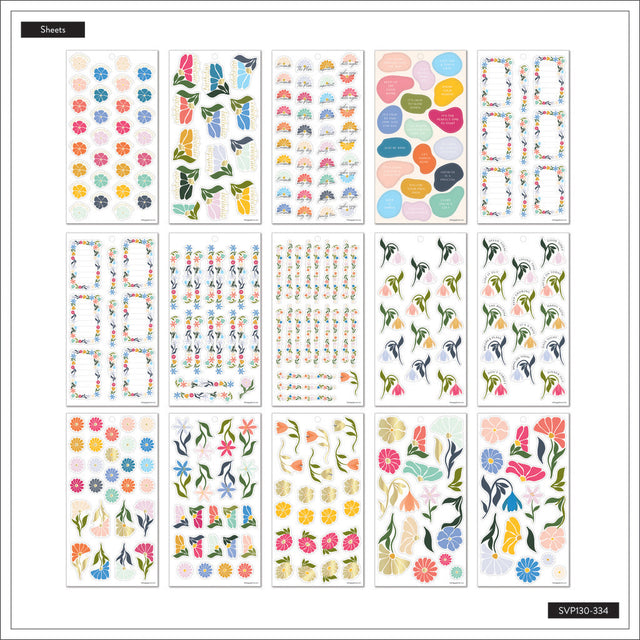 Happy Planner Poppy Piping Classic Sticker Book