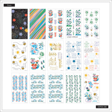 Happy Planner Blooming Pride Classic Sticker Book