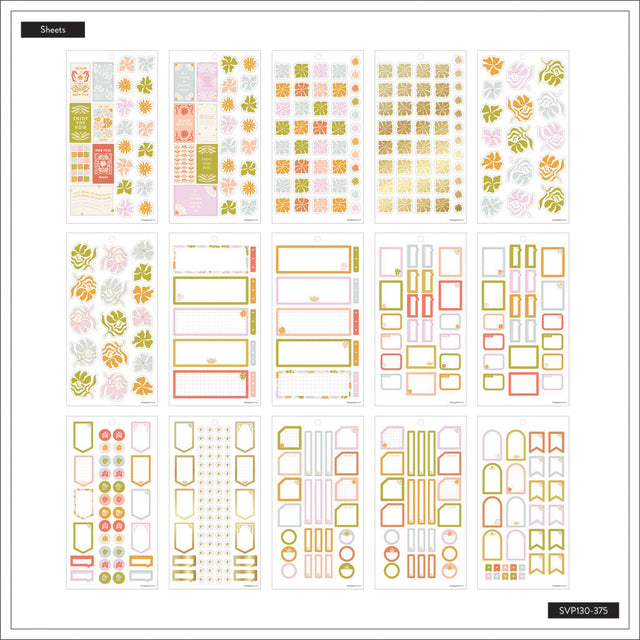 Happy Planner Desert Thistle Mini 30 Sticker Book