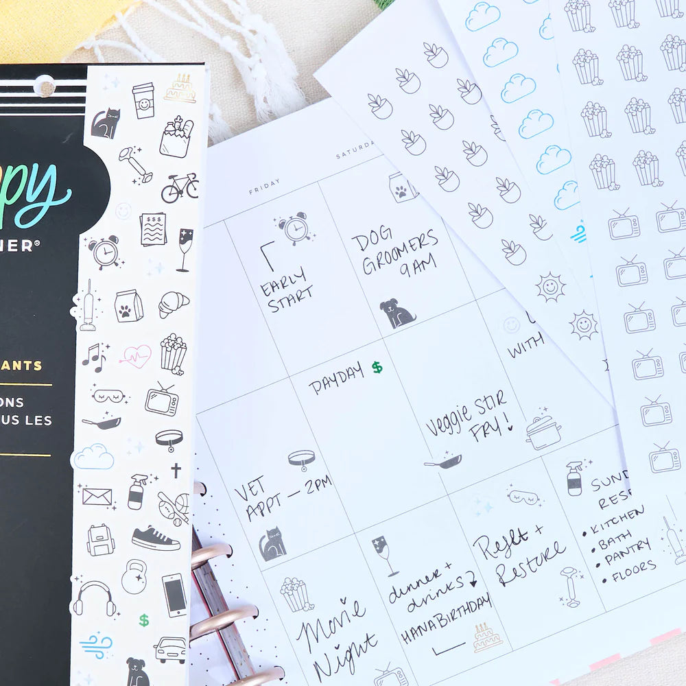 Happy Planner Everyday Icons Classic Sticker Book