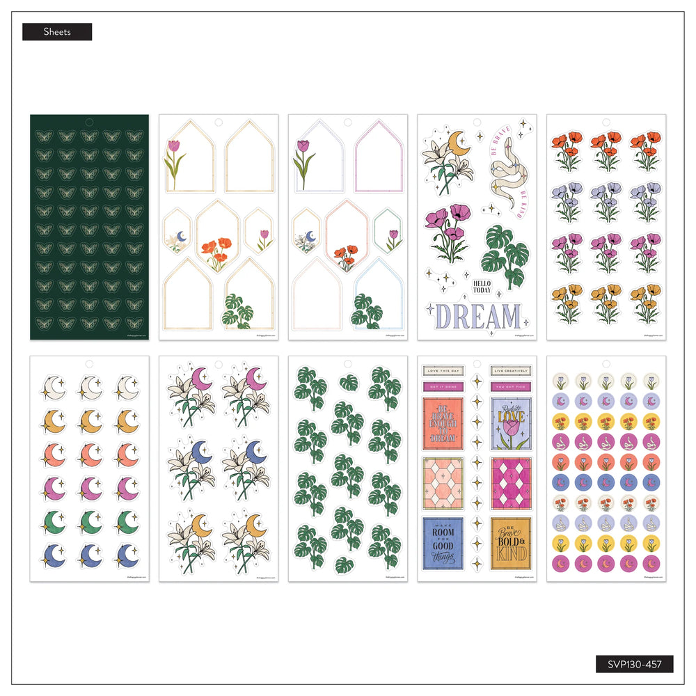 Happy Planner Tinted Mosaic Sticker Book - Classic